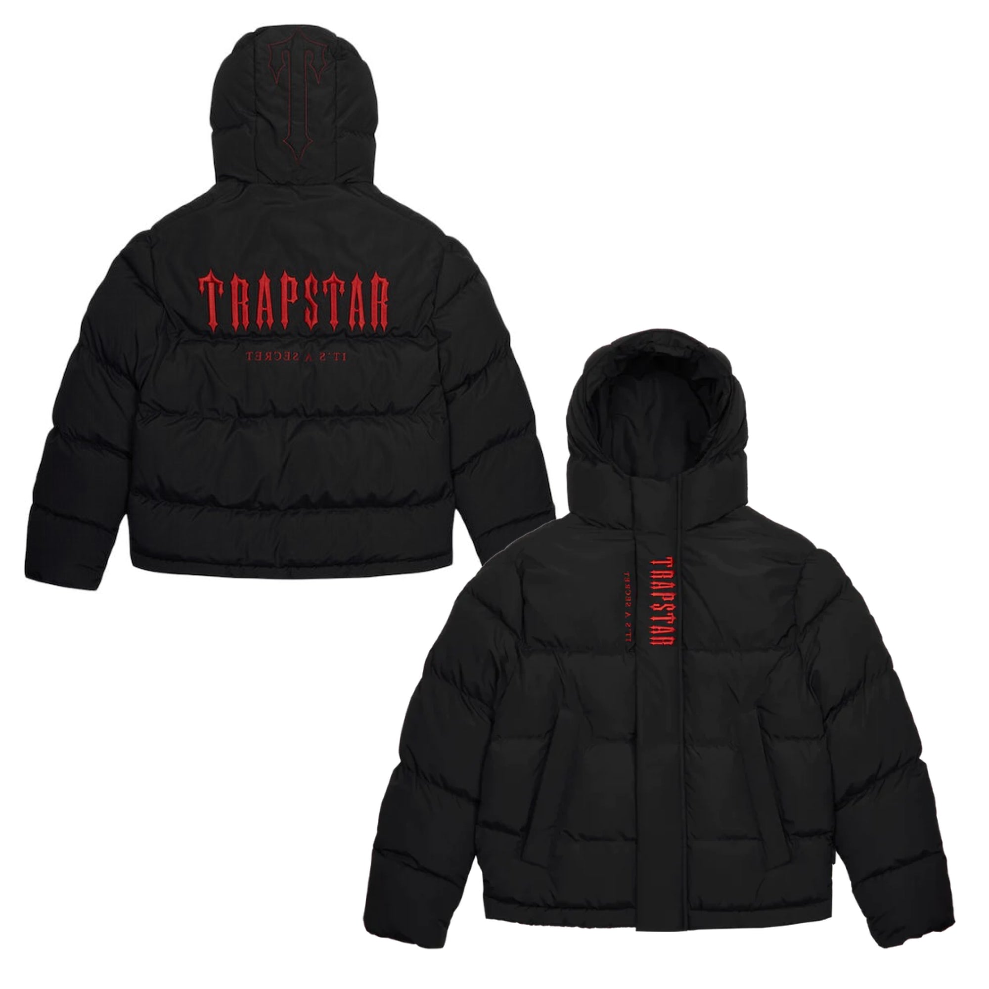 Trapstar Decoded Hooded Puffer 2.0 Jacket Infrared Edition dripoholics