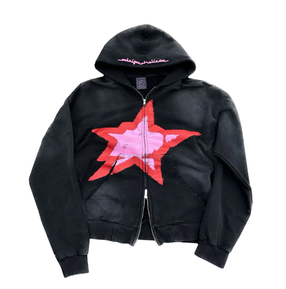 D-Star Washed Double Zip Hoodie