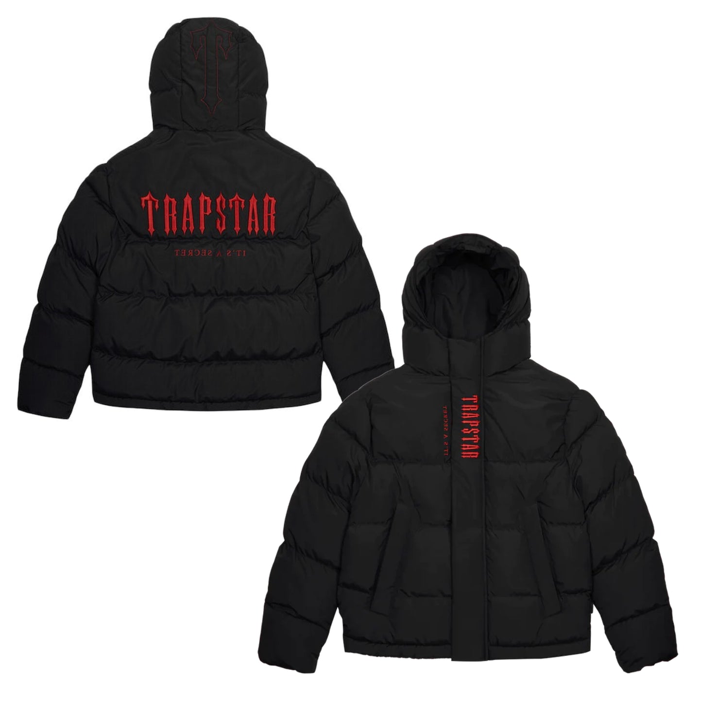 Trapstar Decoded Hooded Puffer 2.0 Jacket Infrared Edition dripoholics